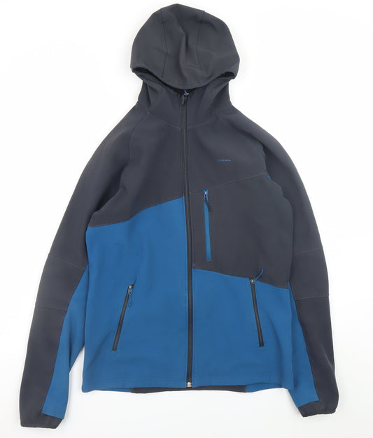 Boys UK Size 14-15 Years Quechua Blue Soft Shell
