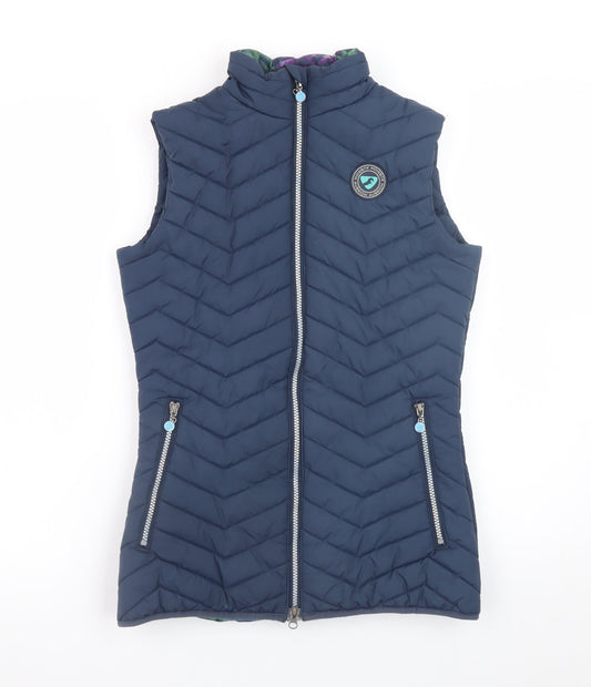 Womens UK Size XS Aubrion Blue Puffer Jacket