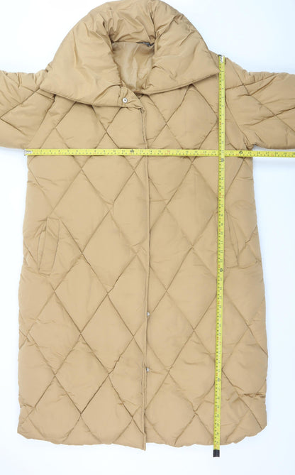 Womens UK Size 20 Yours Beige Puffer Jacket