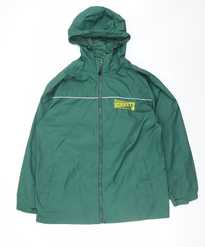 Mens UK Size S My Town Originals Green Windbreaker Coat