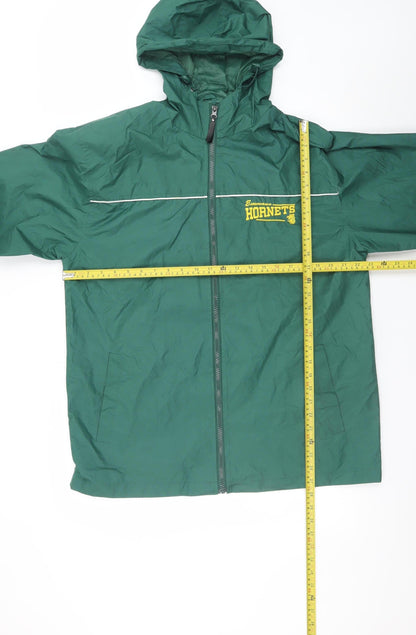 Mens UK Size S My Town Originals Green Windbreaker Coat