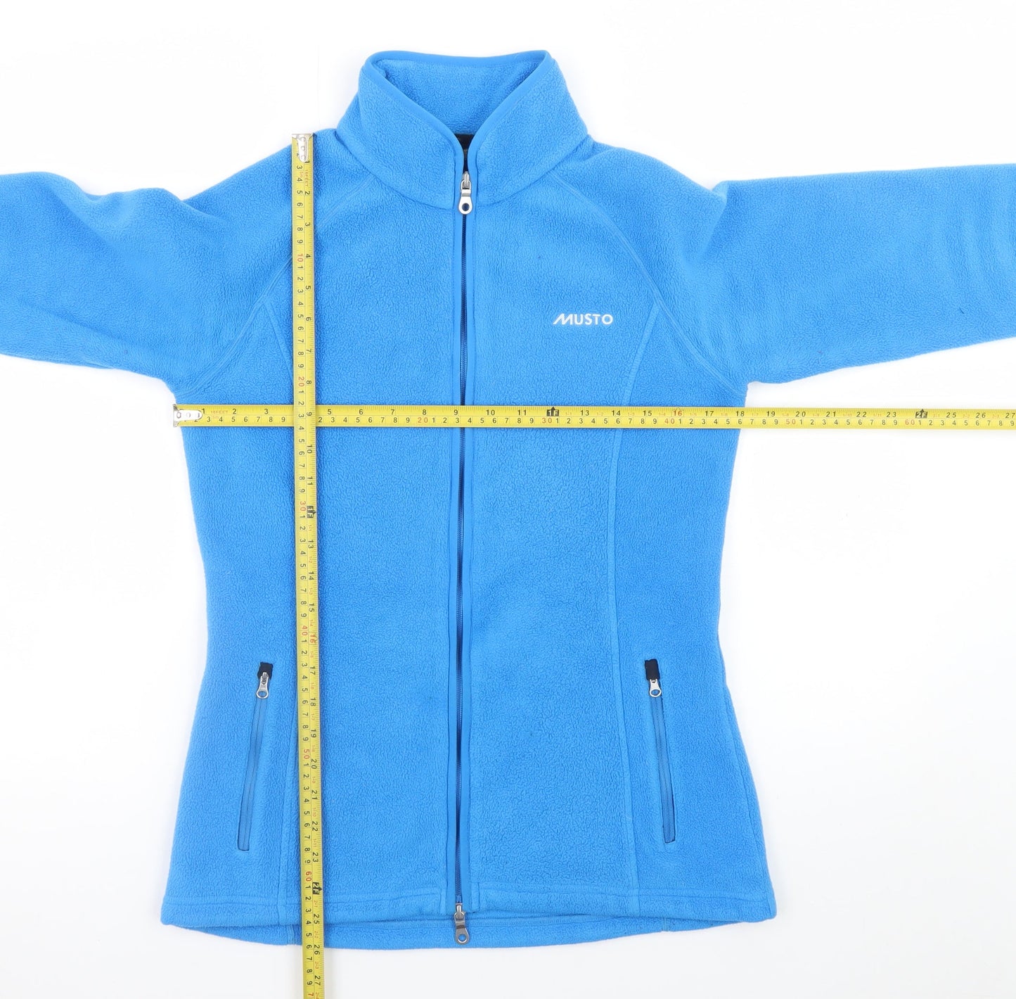 Womens UK Size 10 MUSTO Blue Basic Jacket