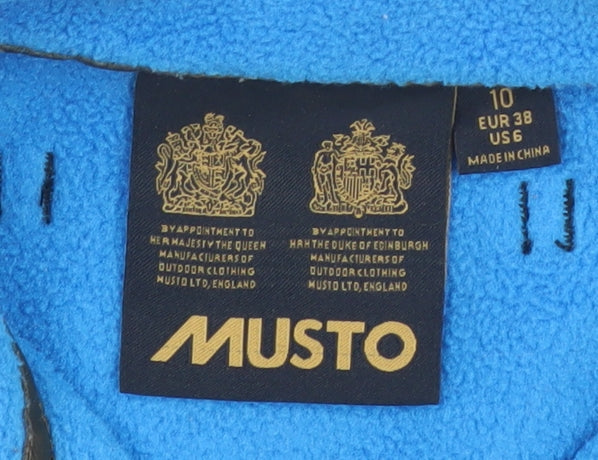 Womens UK Size 10 MUSTO Blue Basic Jacket