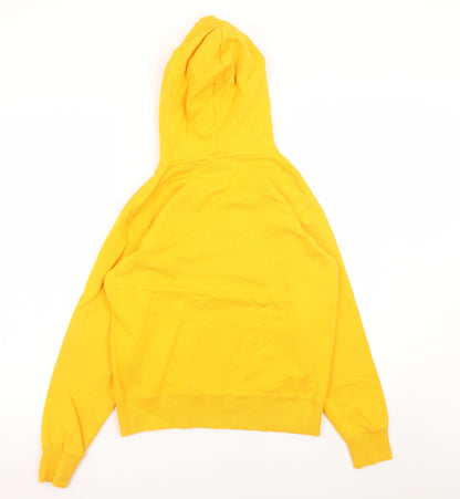 Womens UK Size S Champion Yellow Pullover Hoodie