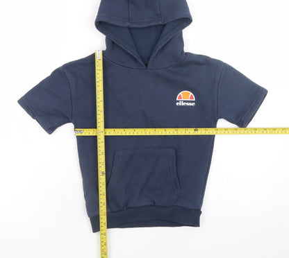 Boys UK Size 5-6 Years ellesse Blue Pullover Hoodie
