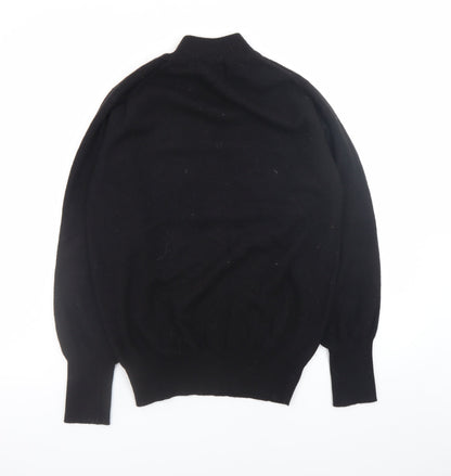 Womens UK Size 14 Johnstons of Elgin Black Pullover Jumper