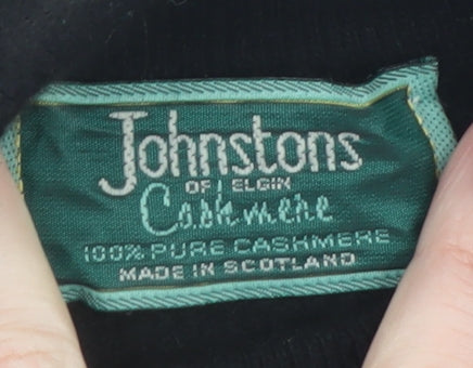 Womens UK Size 14 Johnstons of Elgin Black Pullover Jumper