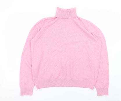 Womens UK Size M Marks and Spencer Pink Pullover Jumper