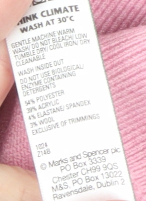 Womens UK Size M Marks and Spencer Pink Pullover Jumper