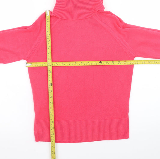 Womens UK Size XS Marks and Spencer Pink Pullover Jumper