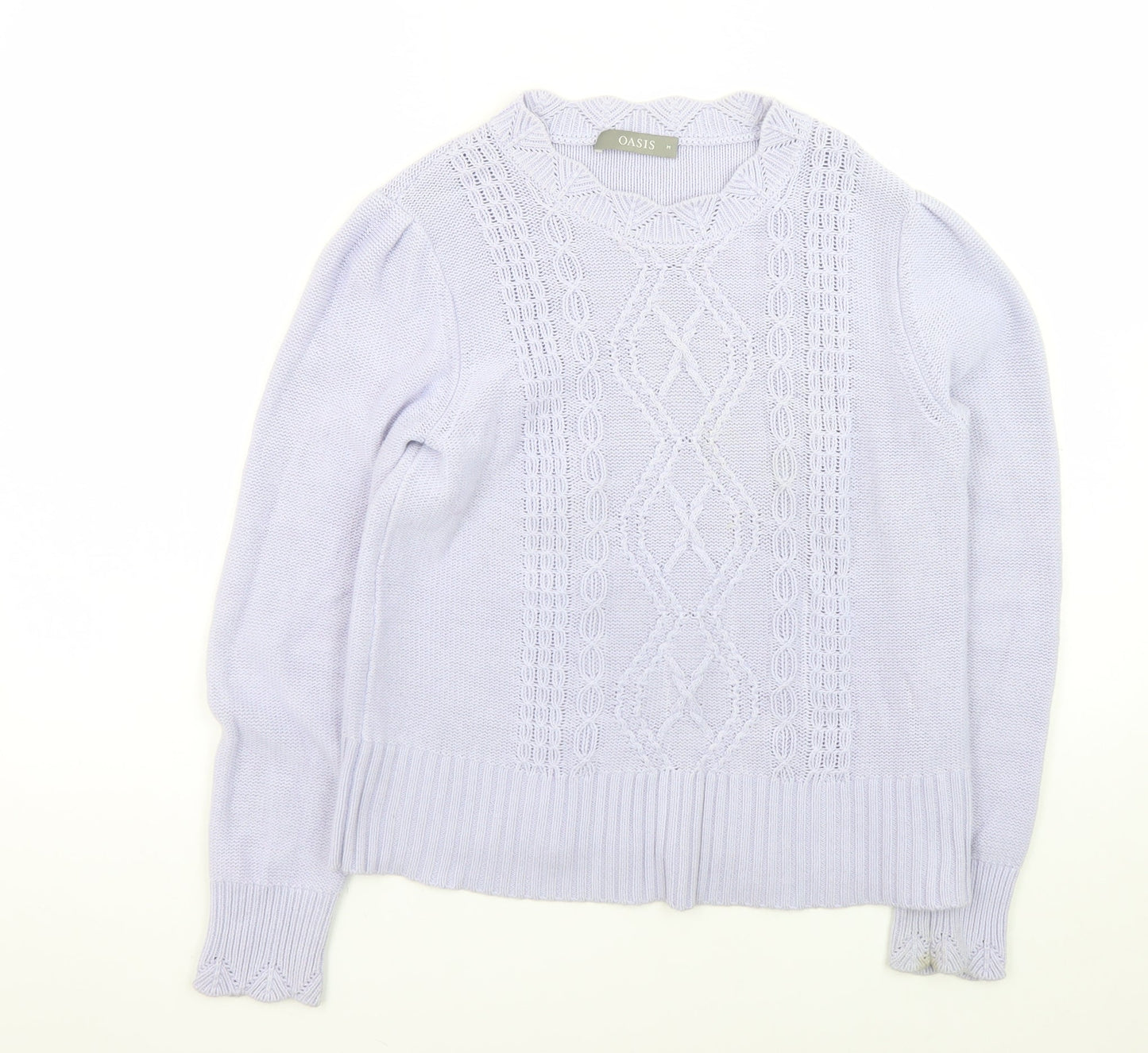 Womens UK Size 12 Oasis Purple Pullover Jumper