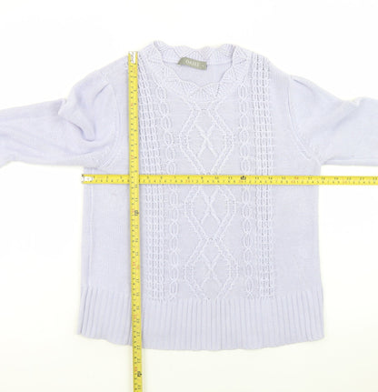 Womens UK Size 12 Oasis Purple Pullover Jumper