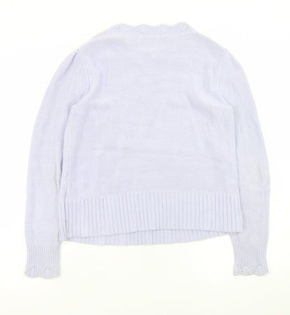 Womens UK Size 12 Oasis Purple Pullover Jumper