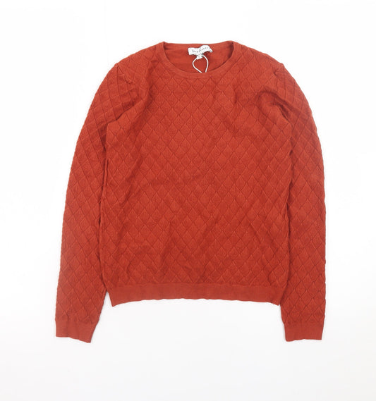 Boys UK Size 6 Years Warehouse Orange Pullover Jumper