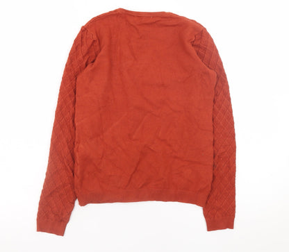 Boys UK Size 6 Years Warehouse Orange Pullover Jumper