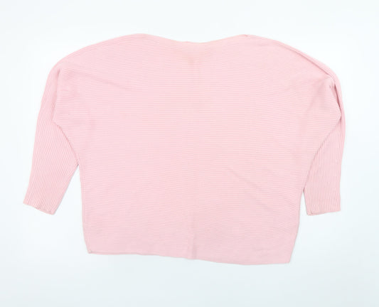 Womens UK Size XS Lace Label of Graded Goods Pink Pullover Jumper