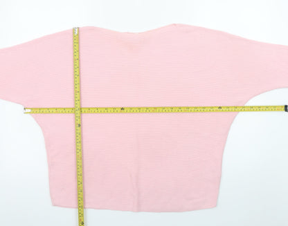 Womens UK Size XS Lace Label of Graded Goods Pink Pullover Jumper