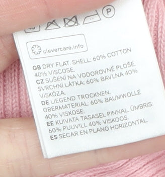 Womens UK Size XS Lace Label of Graded Goods Pink Pullover Jumper