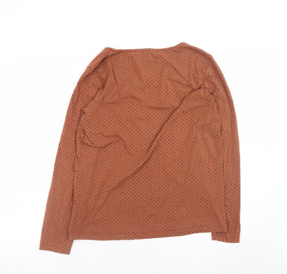 Womens UK Size 16 Fat Face Brown Basic T-Shirt