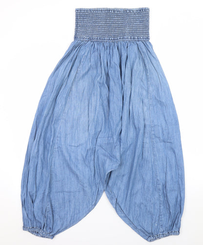 Womens UK Size M MNG Jeans Relaxed Fit Wide-Leg Blue Jeans