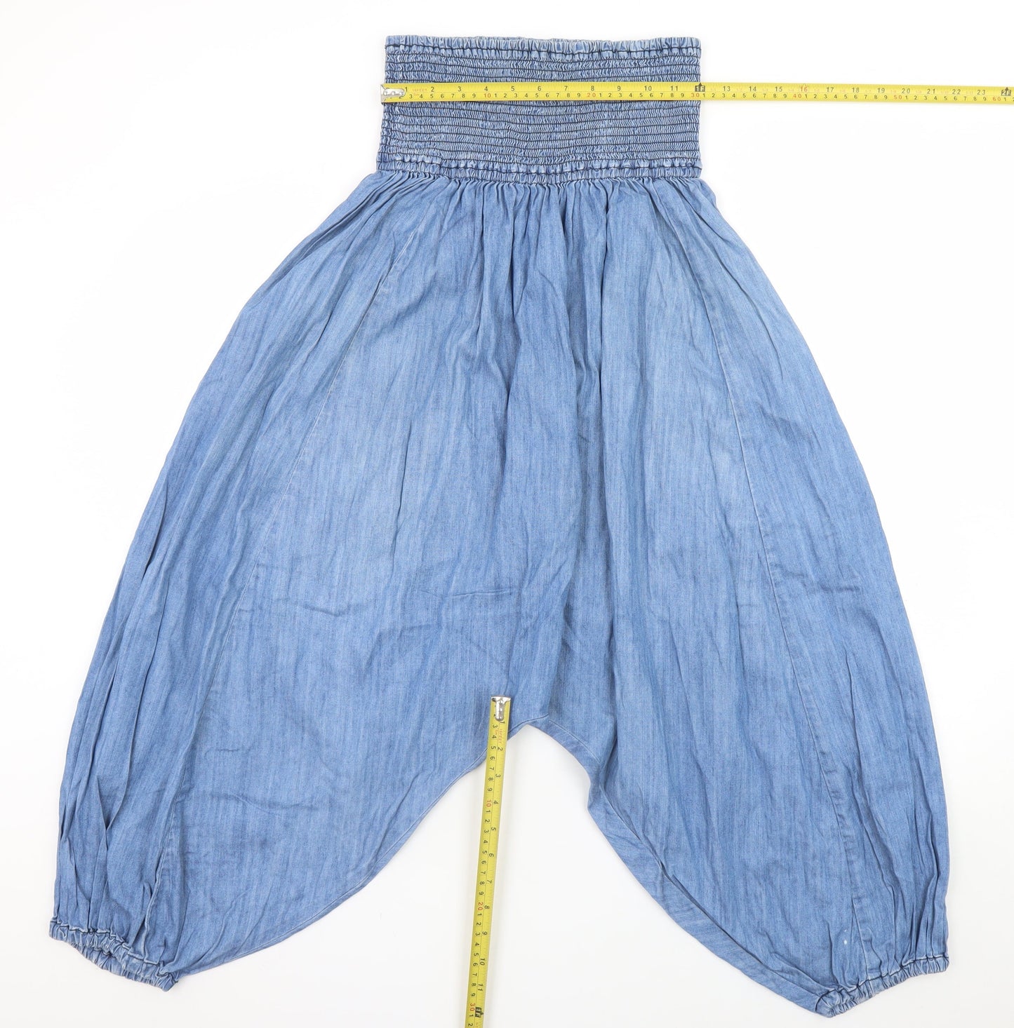 Womens UK Size M MNG Jeans Relaxed Fit Wide-Leg Blue Jeans