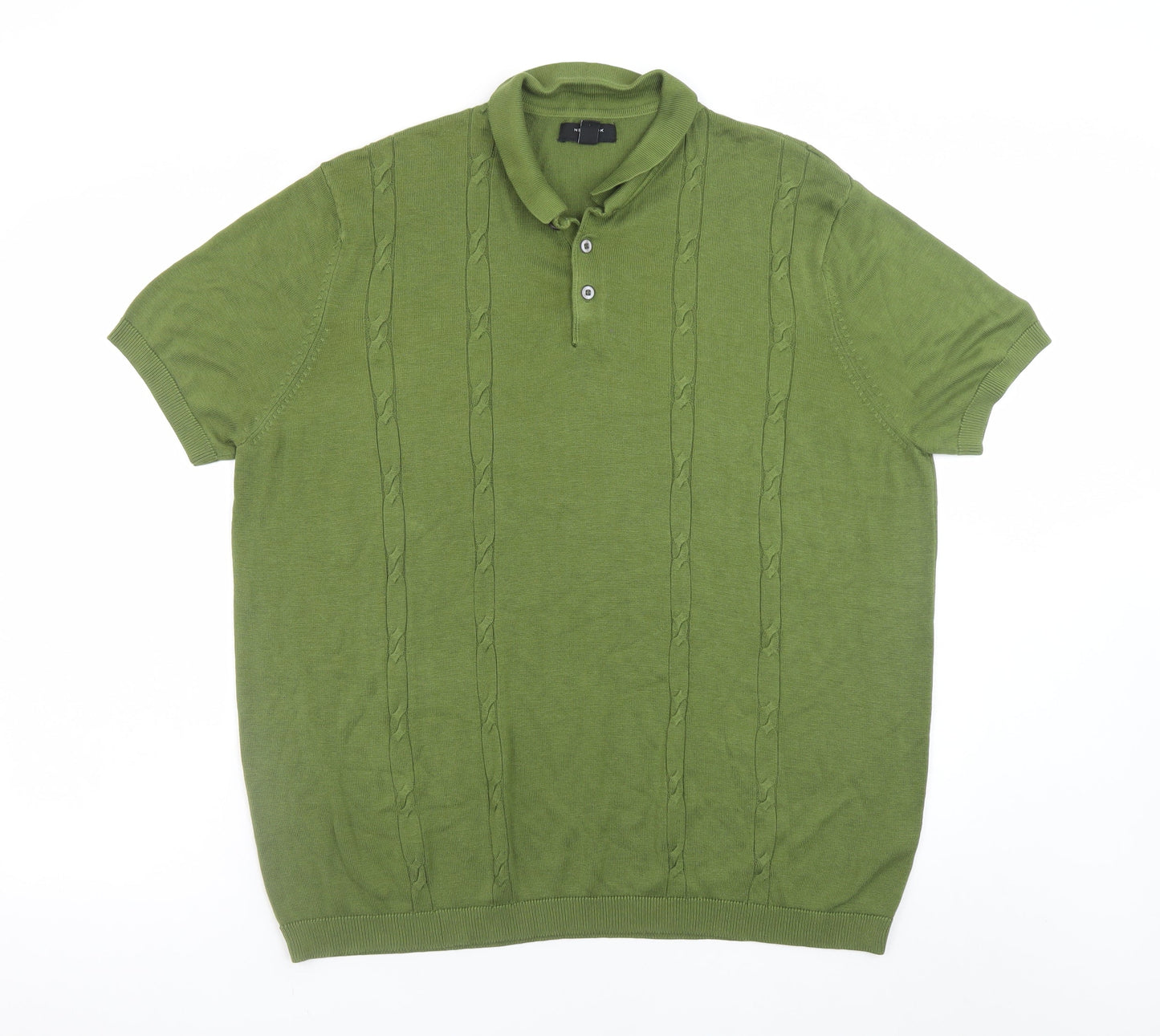 Mens UK Size 3XL New Look Viscose Blend Polo Shirt