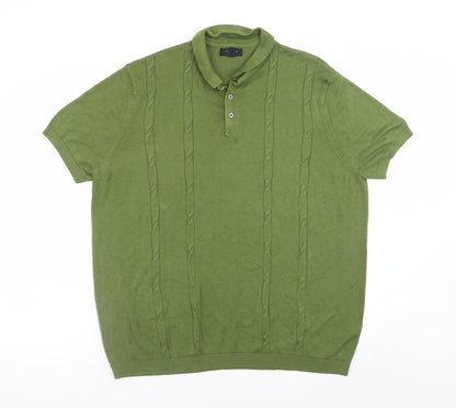 Mens UK Size 3XL New Look Viscose Blend Polo Shirt