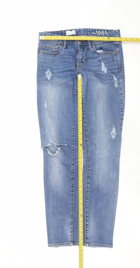 Womens UK Size 4 Gap Slim Fit Skinny Blue Jeans