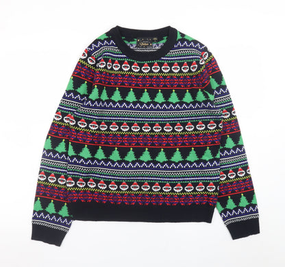 Womens UK Size L Brave Soul Multicoloured Pullover Jumper