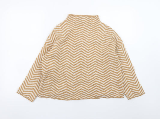 Womens UK Size M Kin by John Lewis Beige Pullover Jumper