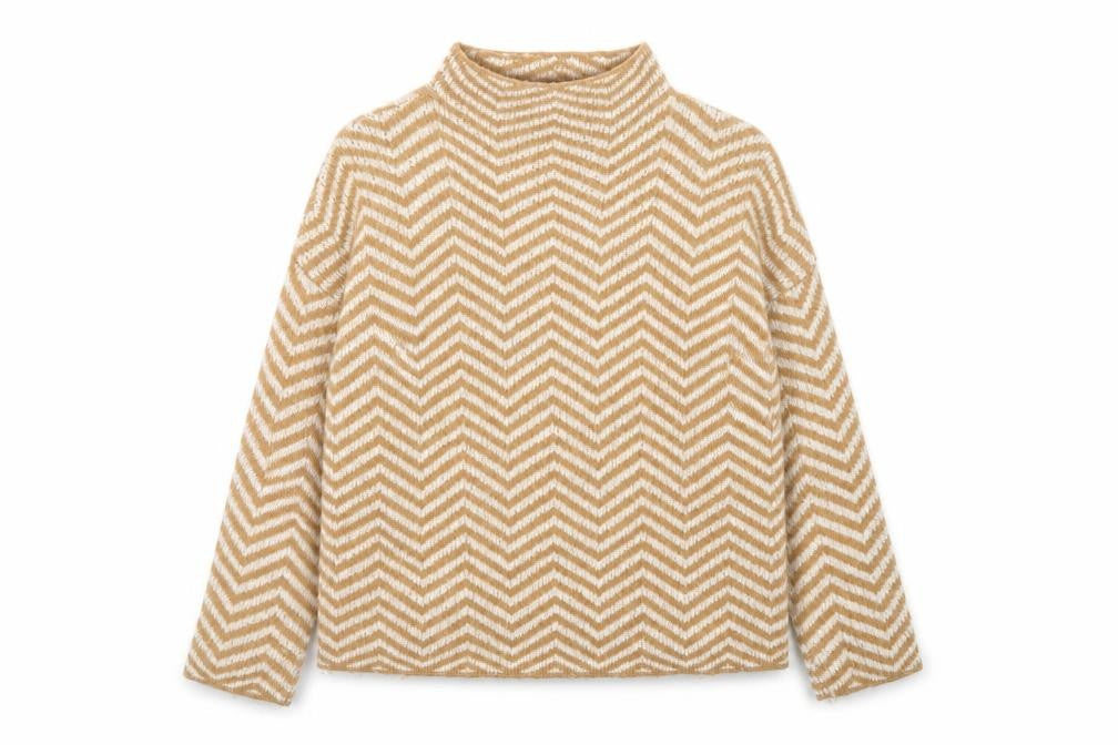 Womens UK Size M Kin by John Lewis Beige Pullover Jumper