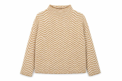 Womens UK Size M Kin by John Lewis Beige Pullover Jumper