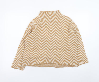 Womens UK Size M Kin by John Lewis Beige Pullover Jumper