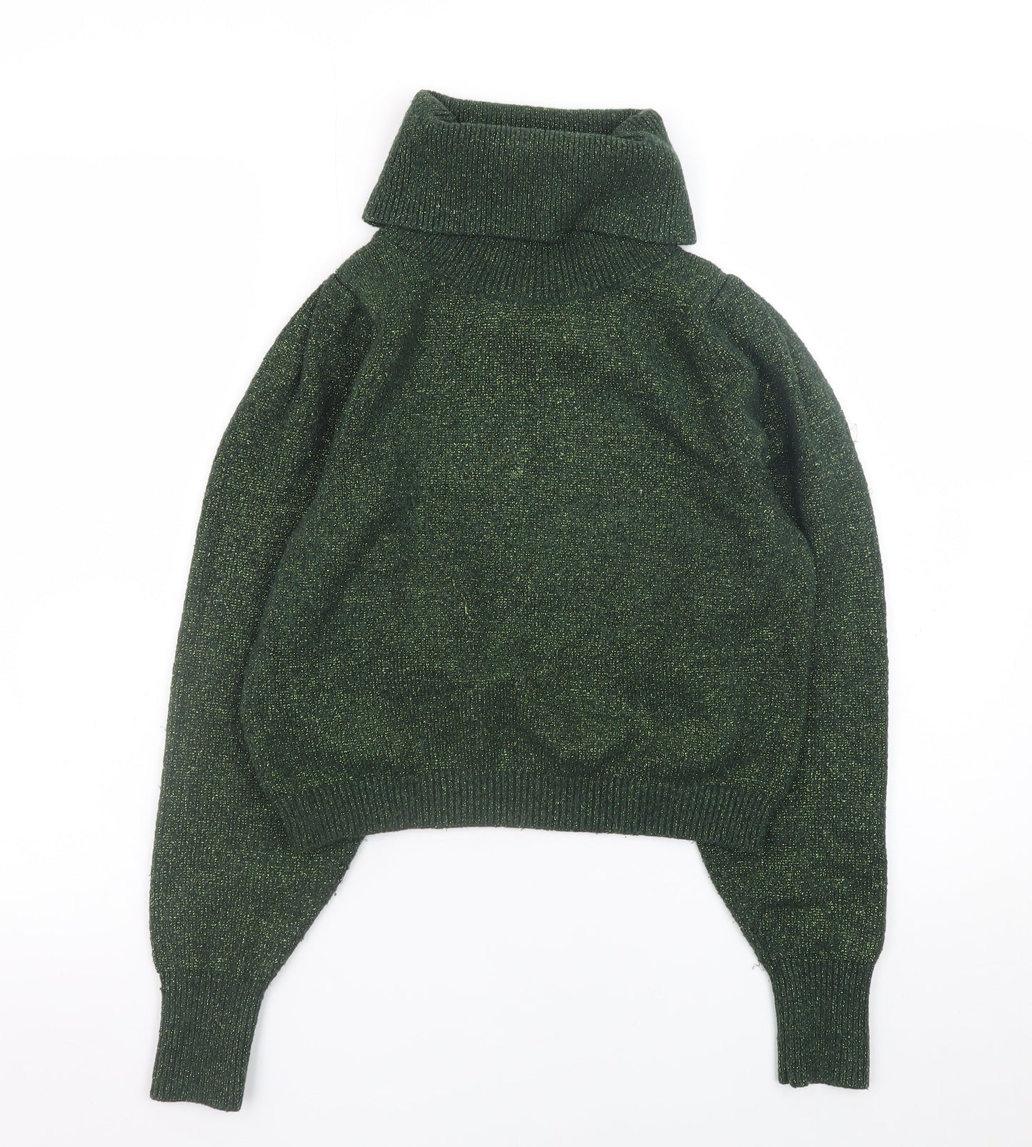 Womens UK Size 8 MNG Basics Green Pullover Jumper