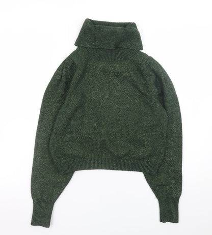 Womens UK Size 8 MNG Basics Green Pullover Jumper
