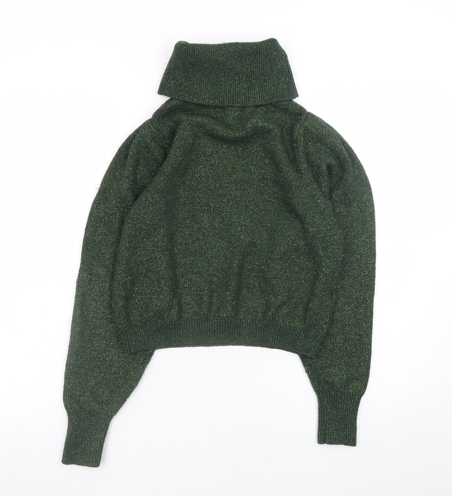 Womens UK Size 8 MNG Basics Green Pullover Jumper