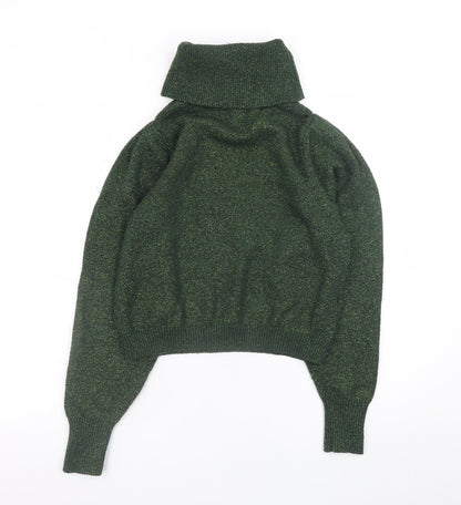 Womens UK Size 8 MNG Basics Green Pullover Jumper