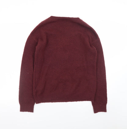Womens UK Size 2XS Harry Potter Red Pullover Jumper