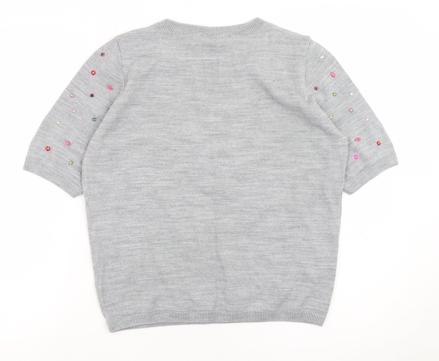 Womens UK Size 14 Marks and Spencer Grey Pullover Jumper