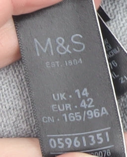 Womens UK Size 14 Marks and Spencer Grey Pullover Jumper