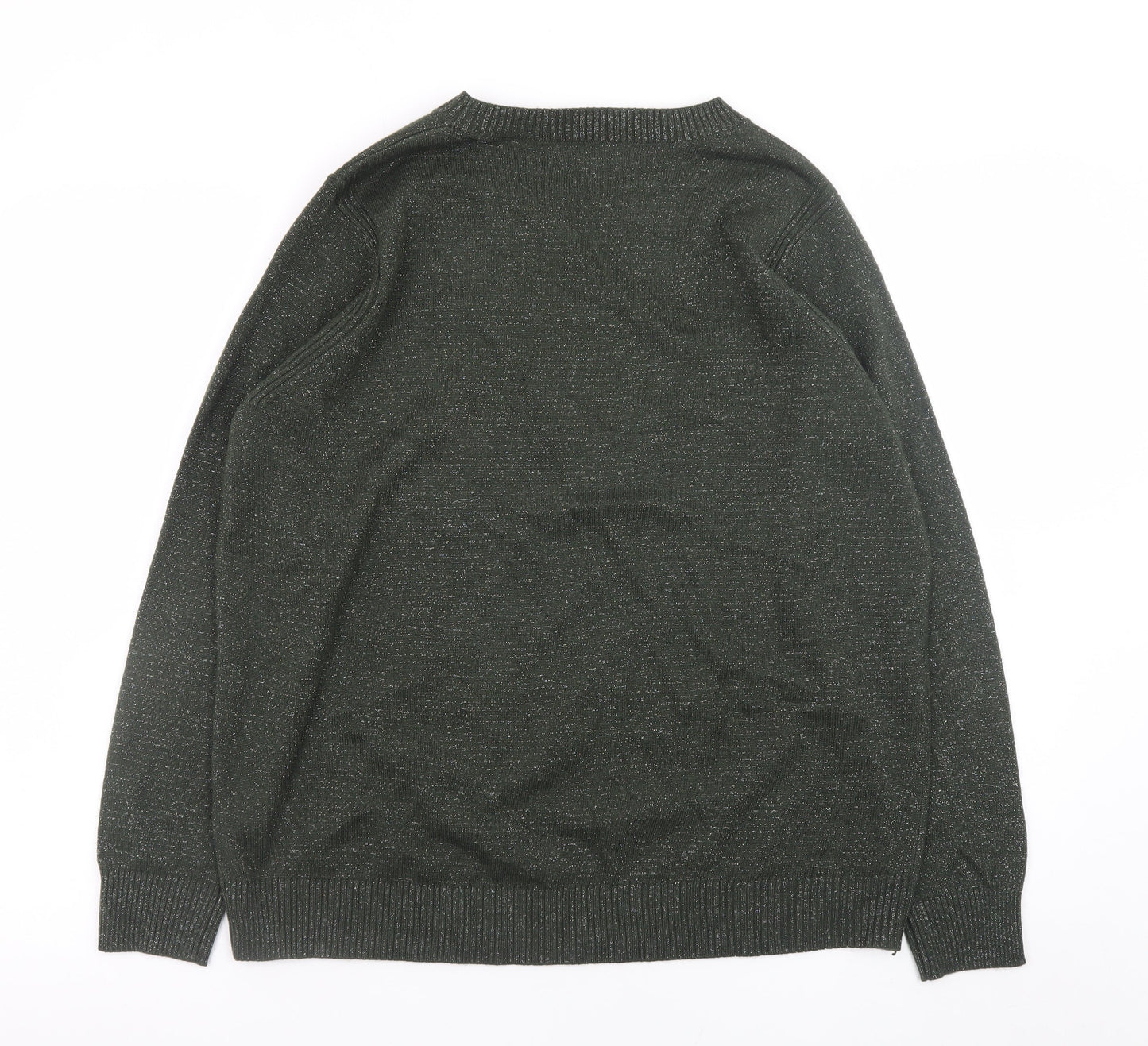Womens UK Size M Marks and Spencer Green Pullover Jumper
