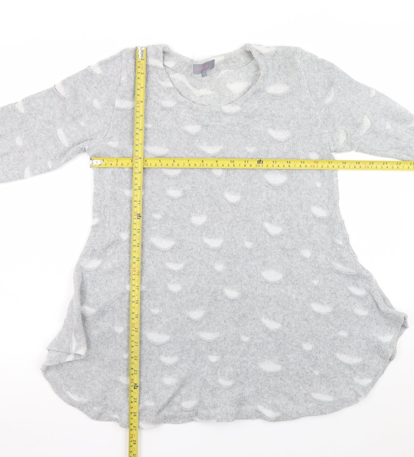 Womens UK Size S Sahara Grey Pullover Jumper