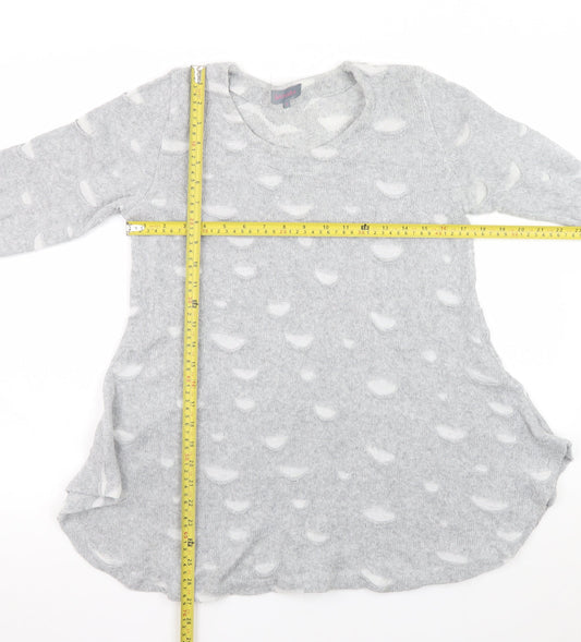 Womens UK Size S Sahara Grey Pullover Jumper