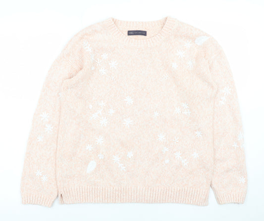Womens UK Size 14 Marks and Spencer Beige Pullover Jumper