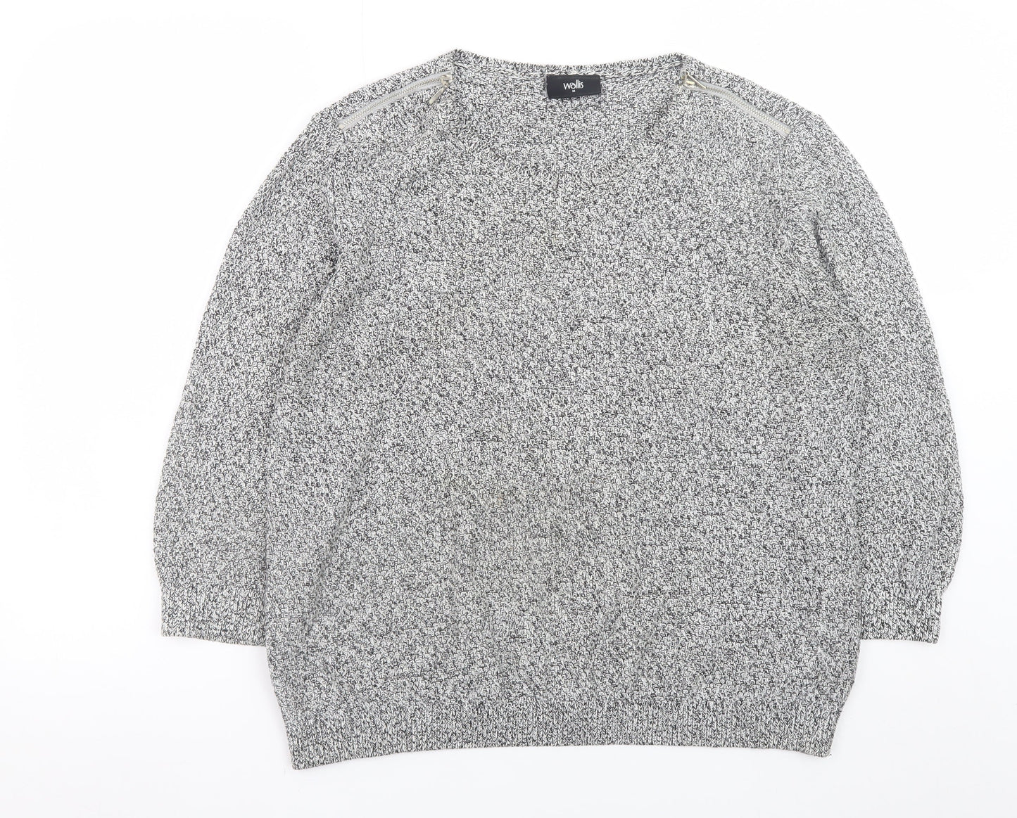 Womens UK Size M Wallis Grey Pullover Jumper