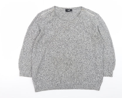 Womens UK Size M Wallis Grey Pullover Jumper