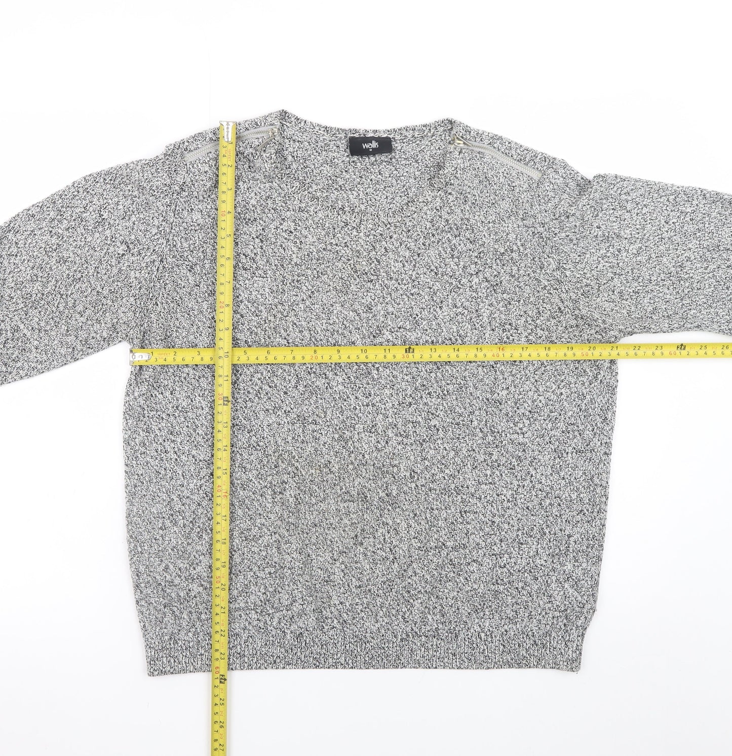 Womens UK Size M Wallis Grey Pullover Jumper