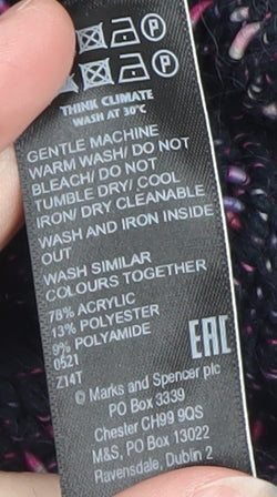 Womens UK Size 18 Marks and Spencer Black Pullover Jumper