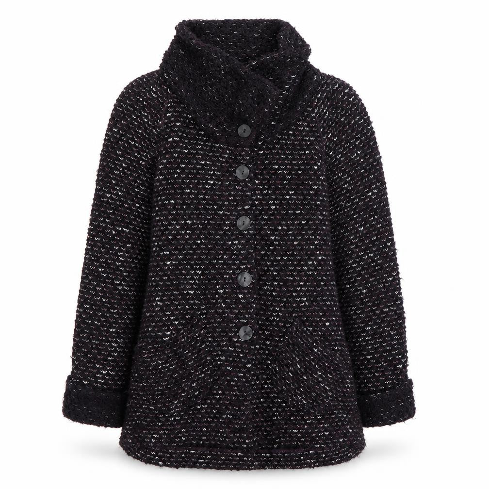 Womens UK Size S Sahara Black Cardigan Jumper