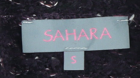 Womens UK Size S Sahara Black Cardigan Jumper